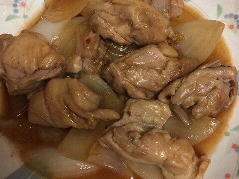 鶏肉と玉ねぎのマヨぽん炒め